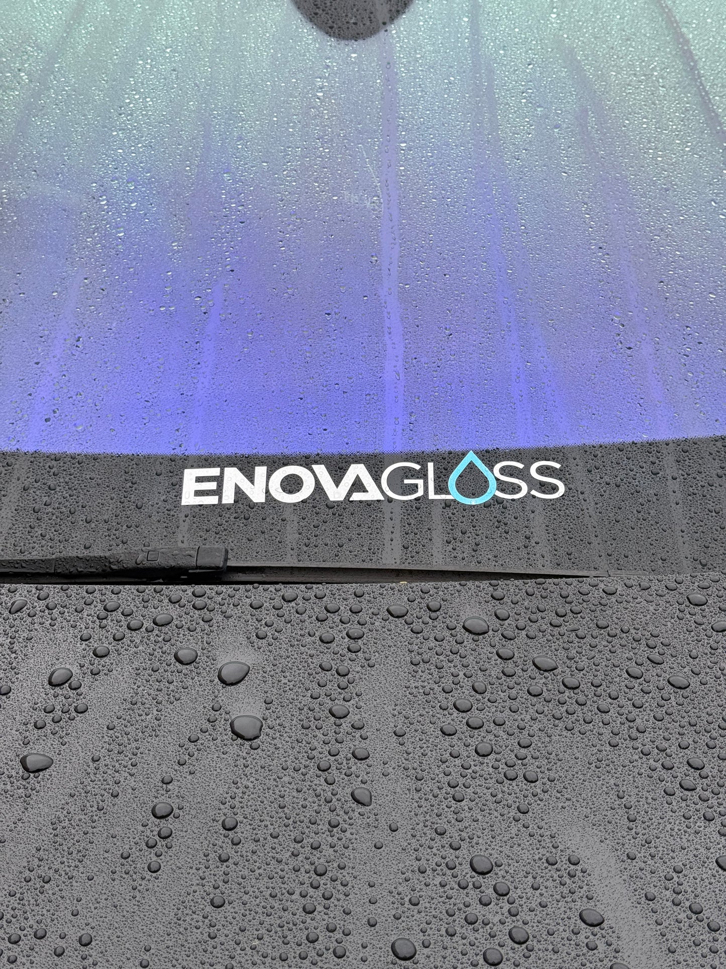 EnovaGloss White & Blue Sticker