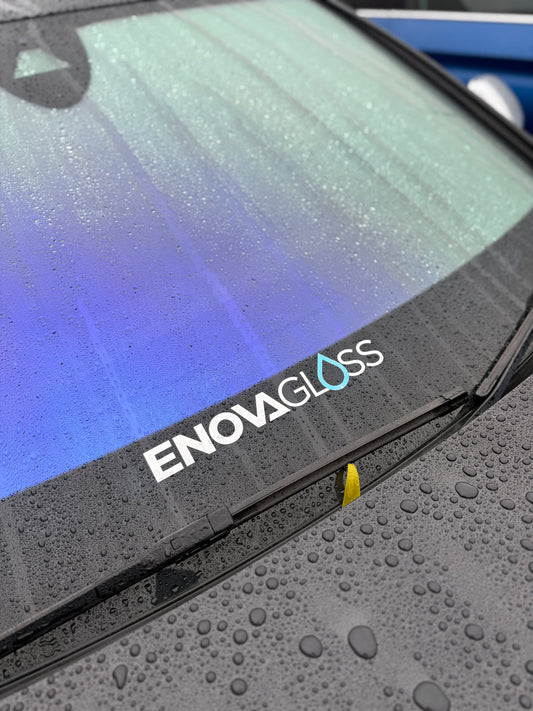EnovaGloss White & Blue Sticker