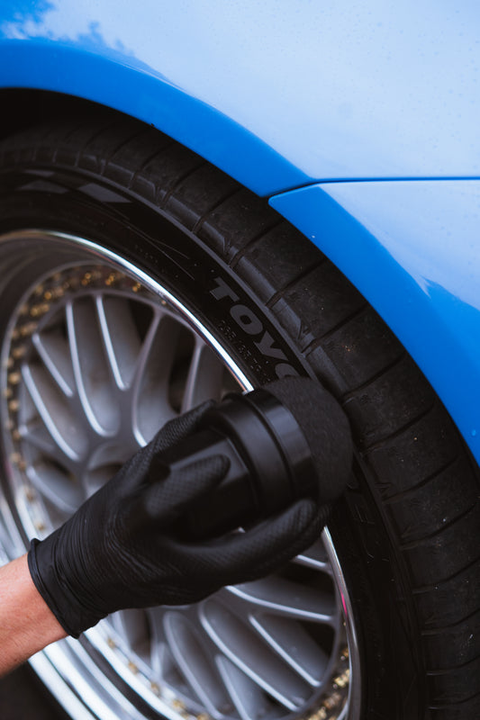 Tyre shine foam applicator